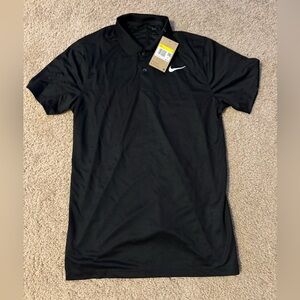 Nike Men's Golf Polo Shirt Dri-FIT Victory BV0354-010 Black Sz Small Lightweight